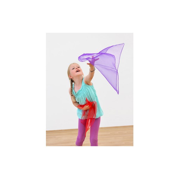 Satz mit 10 Jongliertüchern, 40 x 40