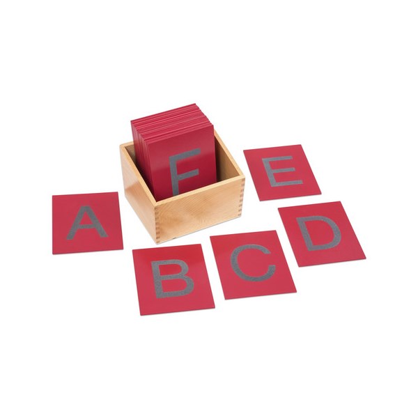 Fühl-Buchstaben groß - mit Box