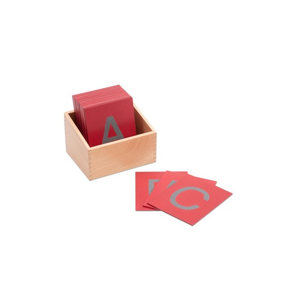 Fühl-Buchstaben groß - mit Box