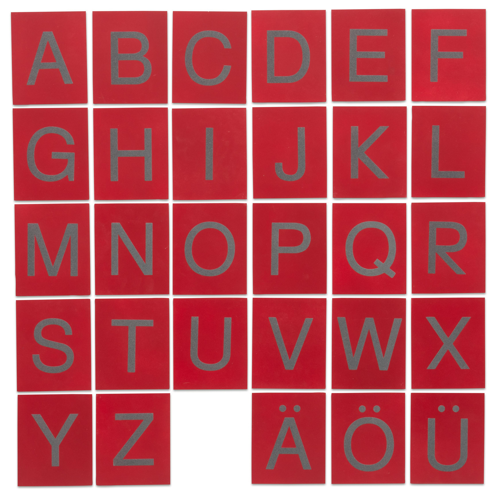Fühl-Buchstaben groß - ohne Box