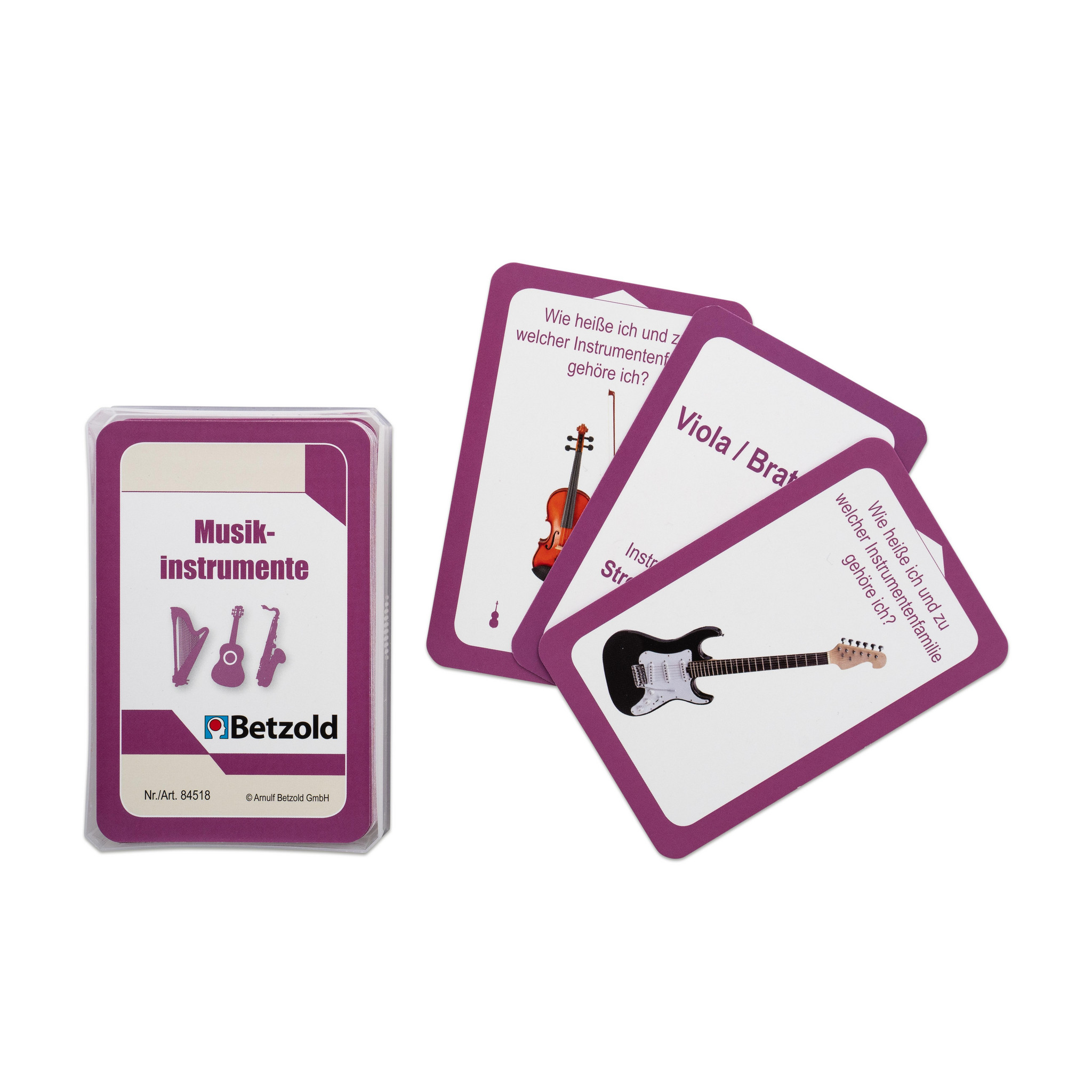 Spielkarten: Musikinstrumente