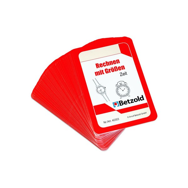 Spielkarten  Rechnen mit Größen: Zeit