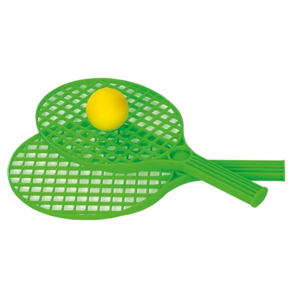 Mini-Tennis, Satz mit 2 Schlägern und 1 Softball