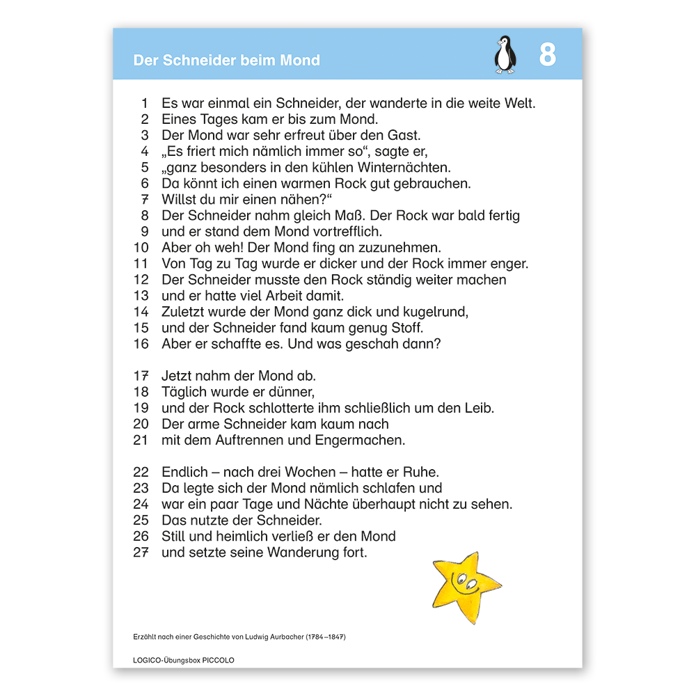 Logico Übungsbox Piccolo - Lesefreude
