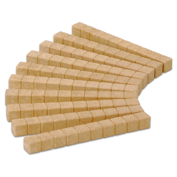 RE-WOOD® Zehnersystemsatz, 121 Teile, in Stapelbox