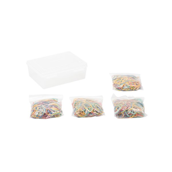 1000 Gummiringe, 4 Größen, im
