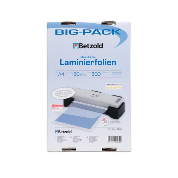 Compra Big Pack 500 Laminierfolien A4, 150 mic,