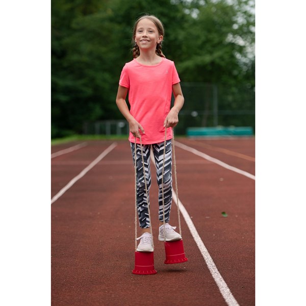 Lauf-Stelzen, Satz mit 3 Paar, Höhe jew. ca. 12 cm