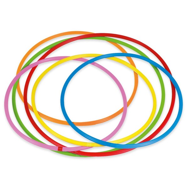 Hula-Hoop Reifen Regenbogen-Set 80 cm