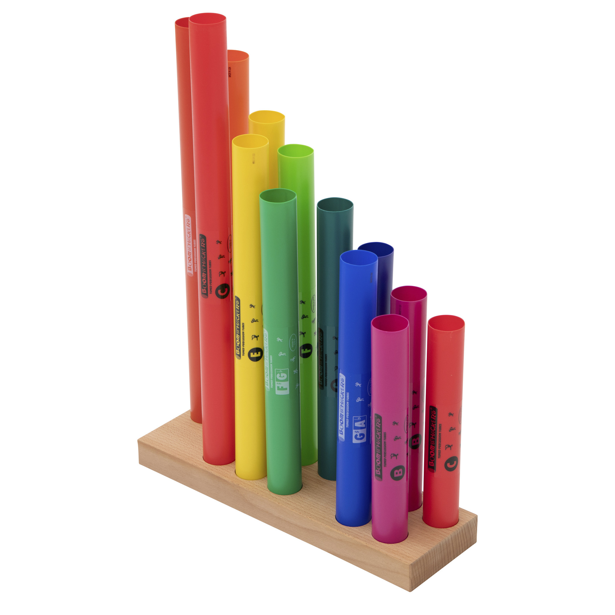 Ständer für 13 Boomwhackers, Fichte