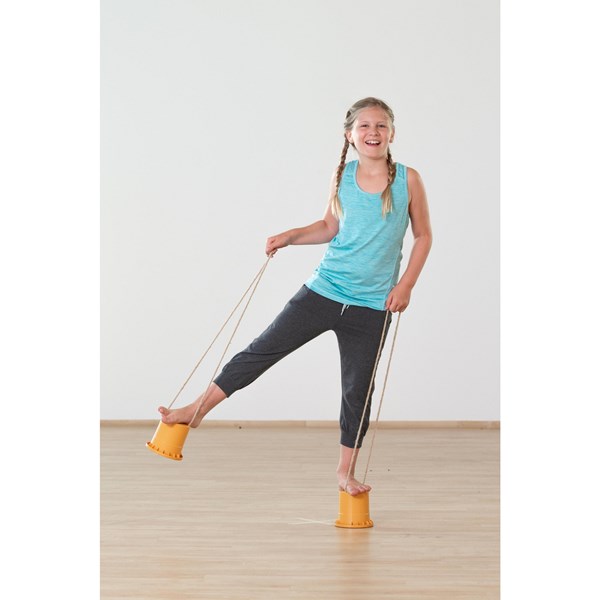 Lauf-Stelzen, Satz mit 3 Paar, Höhe jew. ca. 12 cm