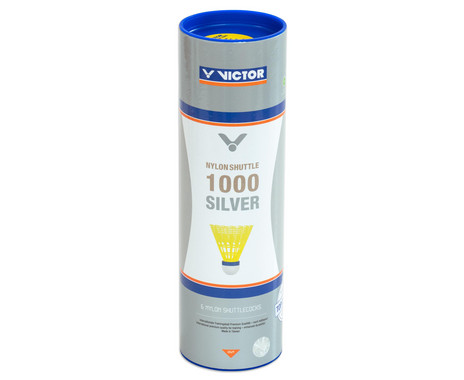 6 gelbe Badminton-Bälle, Geschwindigkeit blau