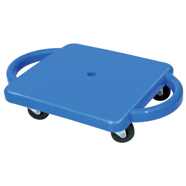 Kleines Rollbrett mit Flüsterrollen