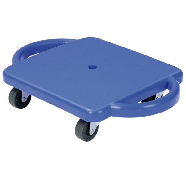 Kleines Rollbrett mit Flüsterrollen