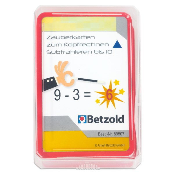 Zauberkarten zum Kopfrechnen - Subtrahieren bis 10