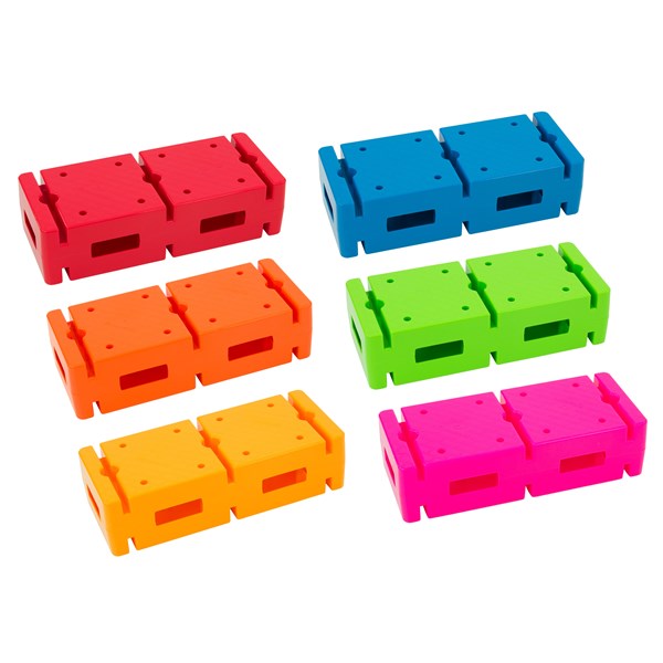 Parcoursteine Regenbogenset, 6 Stück