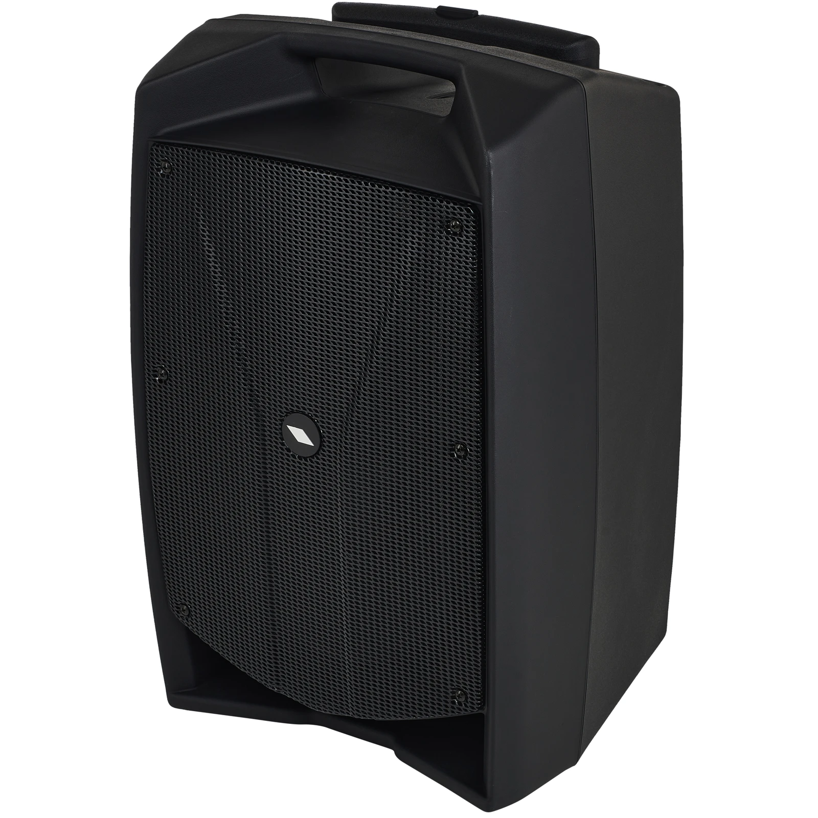 Box mit Handmikrofon und Headset