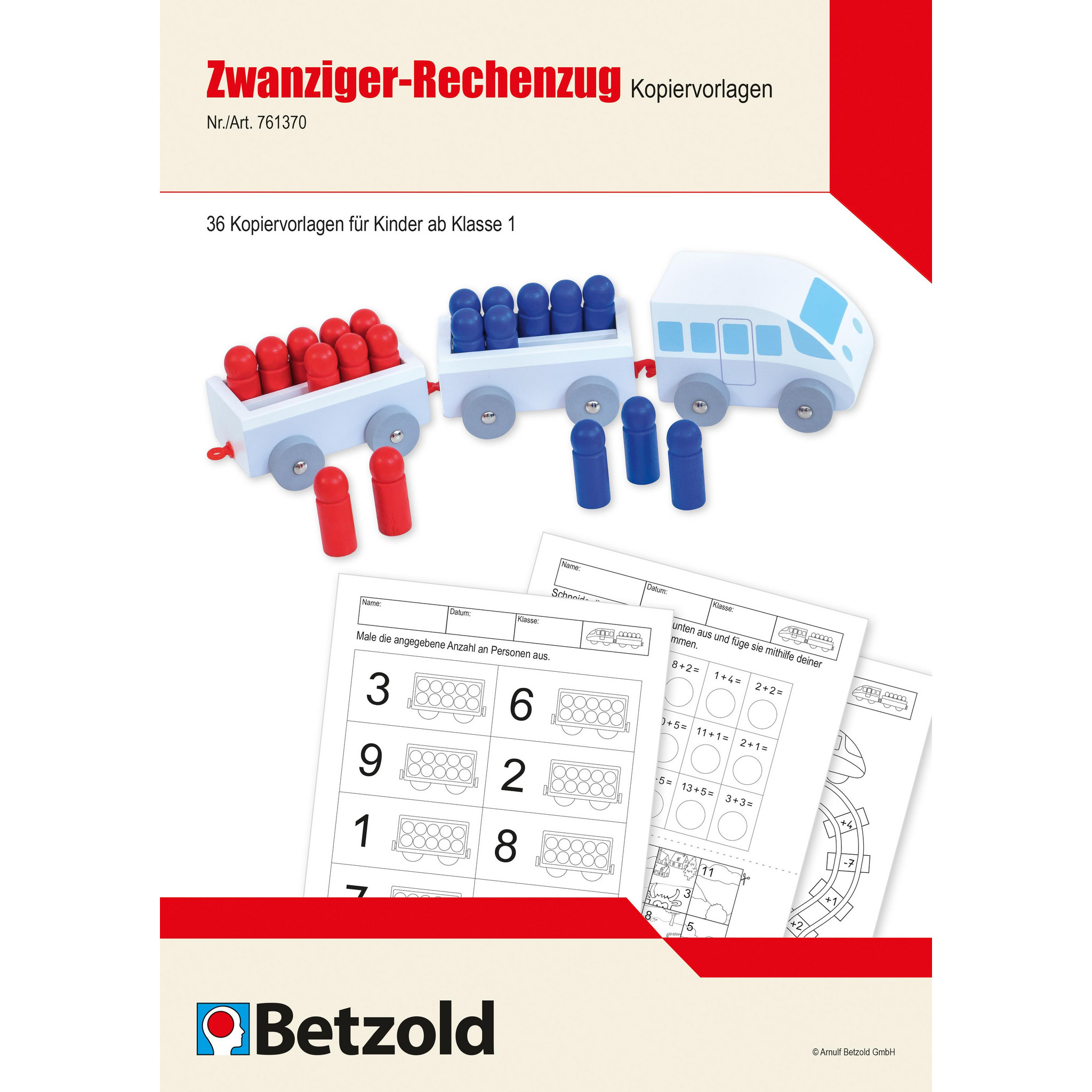 Zwanziger-Rechenzug, Kopiervorlagen