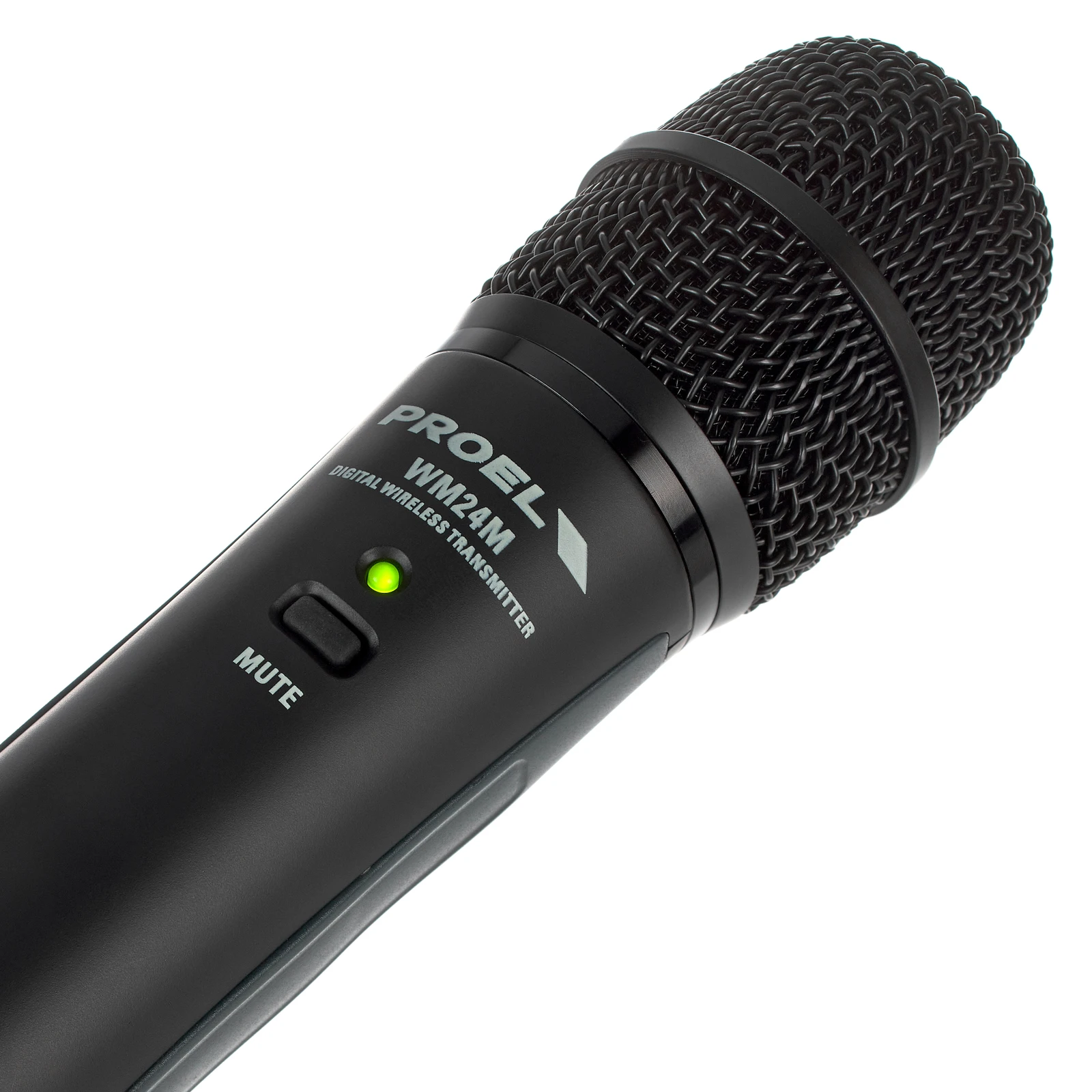 Box mit Handmikrofon und Headset