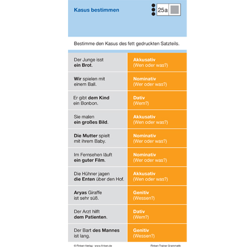 Finken Trainer Grammatik