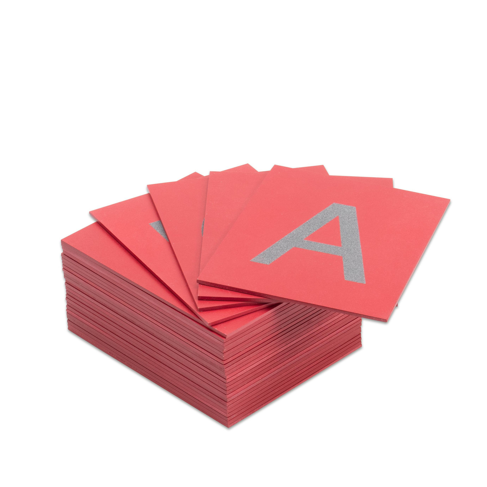 Fühl-Buchstaben groß - ohne Box