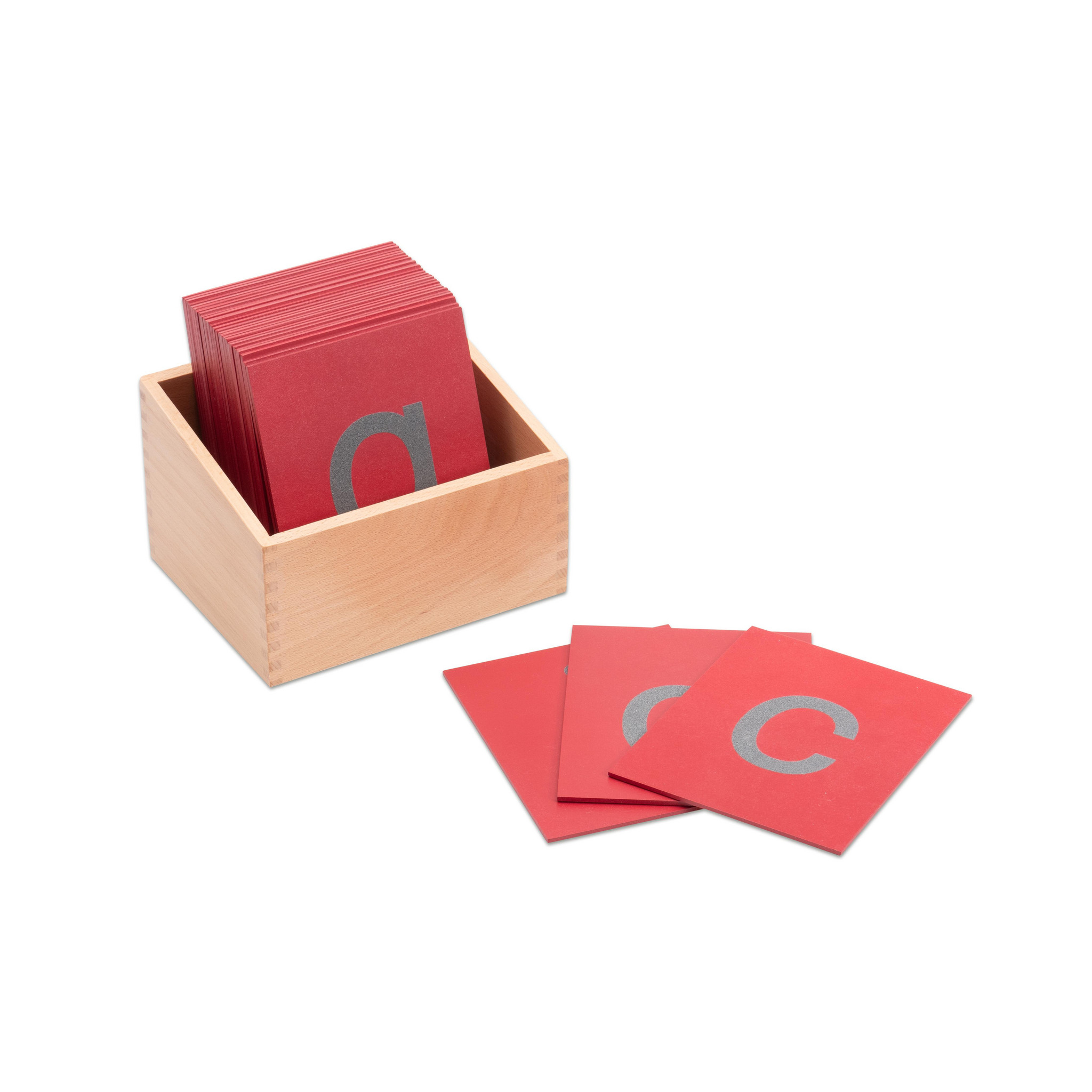 Fühl-Buchstaben klein - mit Box
