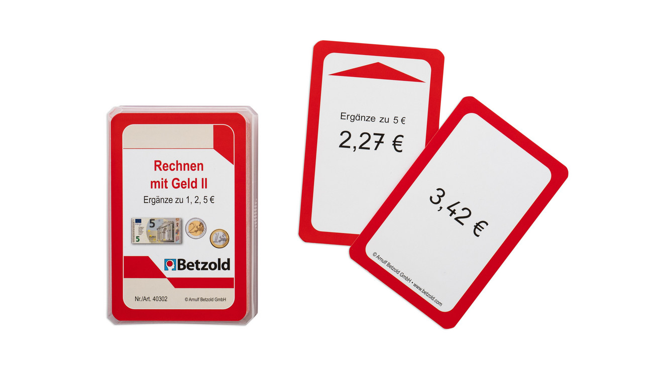 Spielkarten: Rechnen mit Geld 2