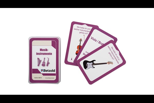 Spielkarten: Musikinstrumente
