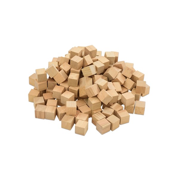 Holzwürfel, naturbelassen, 150 Stück